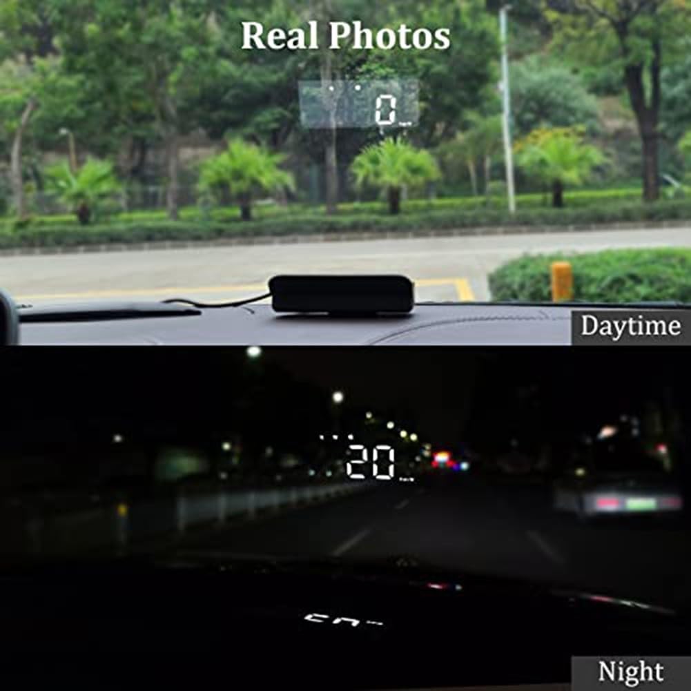 M1 Display Head Up per auto con proiezione GPS di velocità e direzione, adatto per tutti i veicoli con caratteristiche per affaticamento e avvisi di velocità sul parabrezza