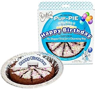 Lazy Dog Cookie Company Original Pup-PIE Dog Treat, Happy Birthday Cake for a