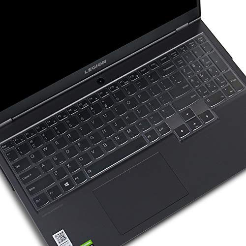 VFENG Premium Ultra Thin Clear TPU Keyboard Cover for Lenovo Y7000/R7000/Y7000P/Y9000K 2020+, IdeaPad Gaming 3/3i, Legion 7i, Legion 5/5P/5Pi, Legion 5i 17, Legion R7000P 2020+, US Layout