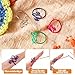 Hoolerry 4 Pcs Handmade Crochet Tension Ring Adjustable Yarn Guide Crochet Gifts for Mother Grandma Presents, Crocheters Knitters, Size 7-10, 4 Colors