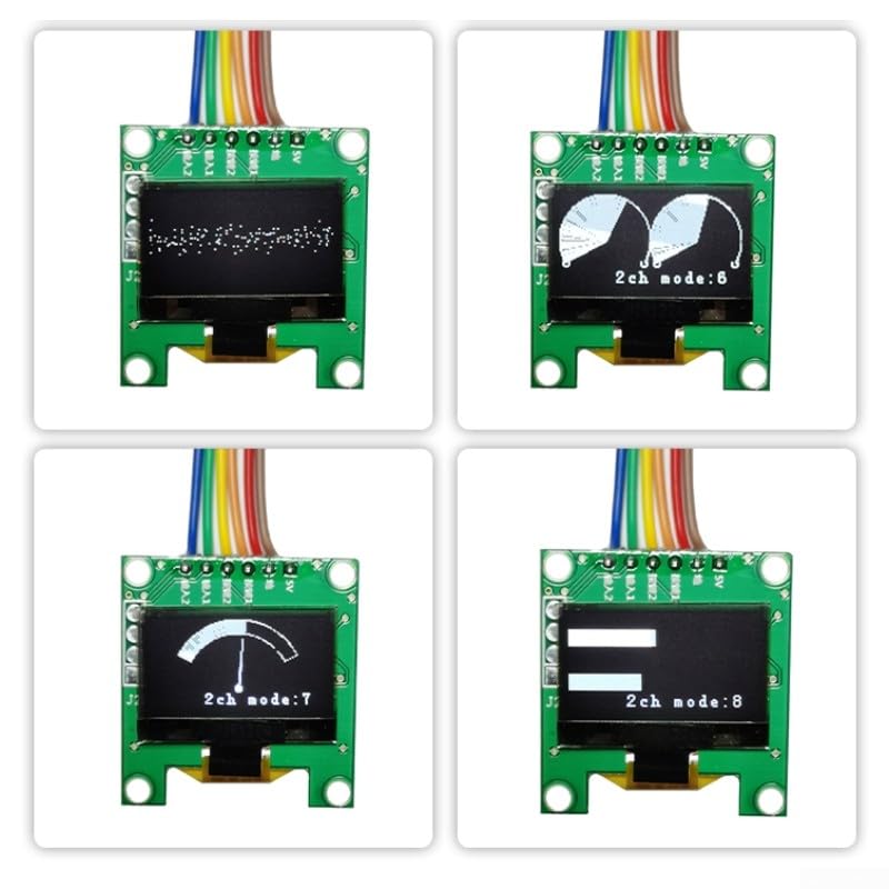 DAZZLEEX Analizador de espectro, analizador de espectro de música estéreo DC5V, indicador de nivel de audio 200-18KHz (sin funda)