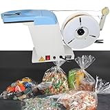Twist Tie Machine - Chiusura elettrica semi manuale per sacchetti, ideale per caramelle, pane e sigillanti per giocattoli, compatibile con fascette metalliche da 0,1-1,2 mm