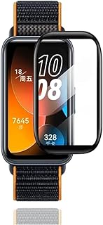 شاشة حماية مضادة للخدوش وثلاثية الأبعاد متوافقة مع ساعة هواوي باند 8، شاشة حماية مضادة للخدوش من نكست ستور (عبوة من قطعتين)