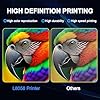 DXZ 2026 A4 DTF Printer with Roll Feeder-XP600 Doubled Printing Speed Compared to L1800 and L805,Built-in White Stirring System for DIY T-Shirt,2-Year Ink Included (Printer+Oven)
