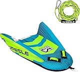 Länge 130 cm, Breite 108 cm, Höhe 41 cm (aufgeblasen, ohne Zugvorrichtung), Gewicht 3,3 kg, inkl. Reparatur-Set, Bedienungsanleitung und passender Leine