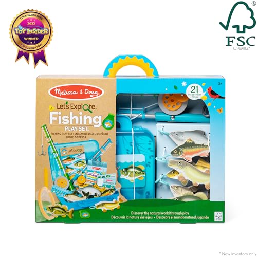Melissa & Doug Let’s Explore Fishing Play Set – 21 Pieces Toy Fishing Set for Toddlers and Kids, Pretend Play Toy, Learning Toys for Kids Ages 3+ - FSC-Certified - FSC Certified - image 6