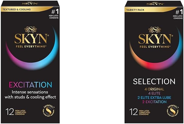 Amazon.com: SKYN Excitation 12 Count Lubricated Latex-Free Condoms and