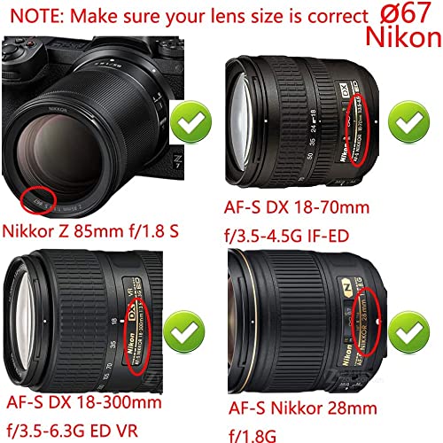 Image of MOSTOS - 67mm Camera UV Filter for Nikon 18-140mm f /3.5-5.6G ED VR,AF-S DX Nikkor 18-105mm f /3.5-5.6G ED VR,AF-S DX Nikkor 16-85mm f /3.5-5.6G ED VR