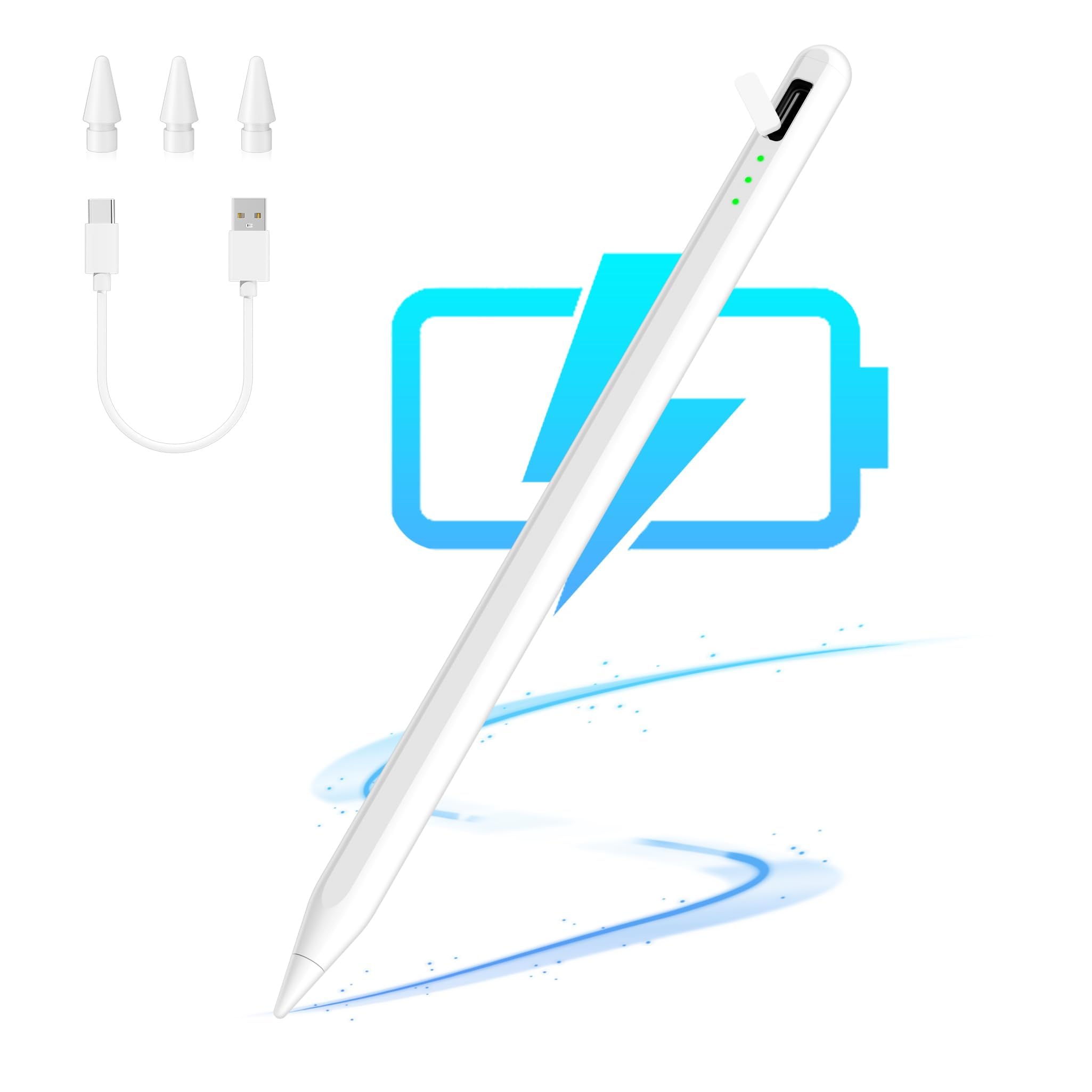 Sponsored Ad – Stylus Pen for iPad - Fast Charging Palm Rejection Tablet Pen With Magnetic Design Compatible With Apple iPad 10/9/8/7/6, iPad Pro, iPad Air, iPad Mini