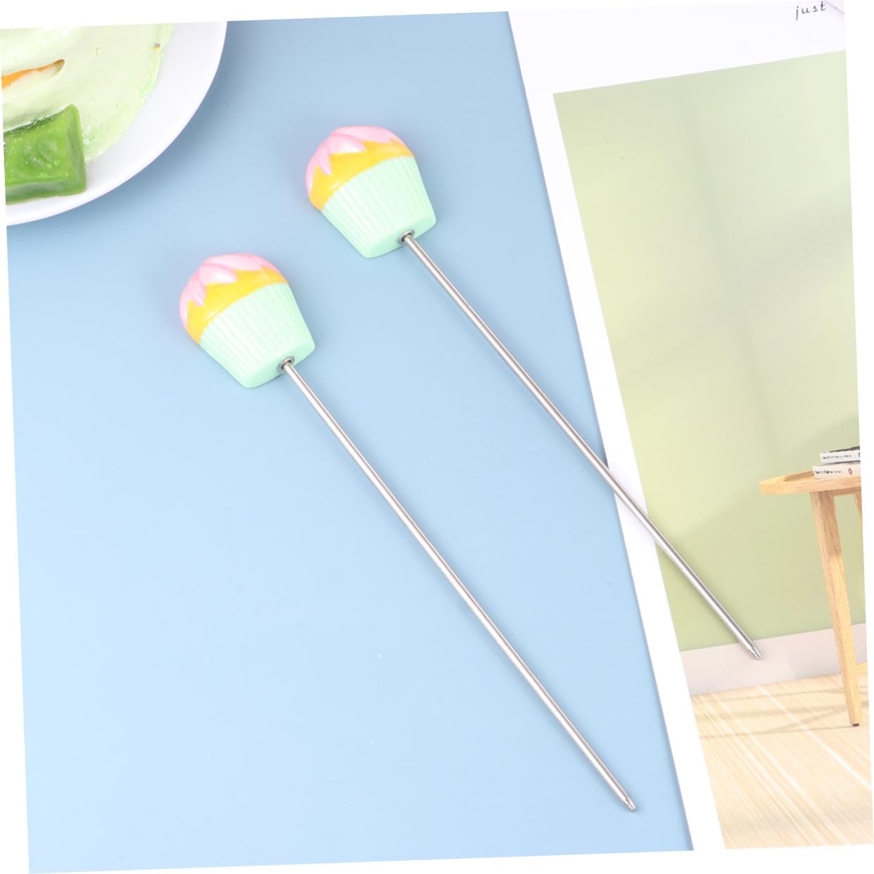 MAGICLULU 6pcs Unique Cake Maker Stainless Steel Cake Tester Strong to Clean Baking Tool for Muffin