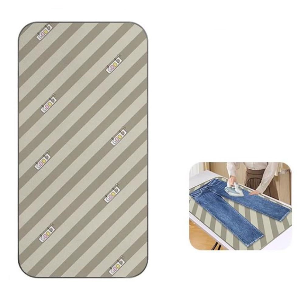 Bügelmatte Baumwolle Bügelunterlage Für Tisch Tragbare Bügelmatte Für Tisch Bügelbrett-Alternative Bezug – Hitzebeständig(47x24in(120x60cm))