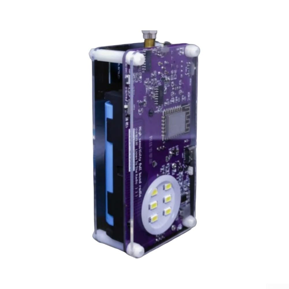 SSB Vollband Radio Handheld für dsp Chip 2500mAh SSB Vollband(Transparent) | Einseitenband SSB, volles Band 157kHz-30MHz, hochsensibler für dsp-Chip, 2500mAh für akku, für ota Updates