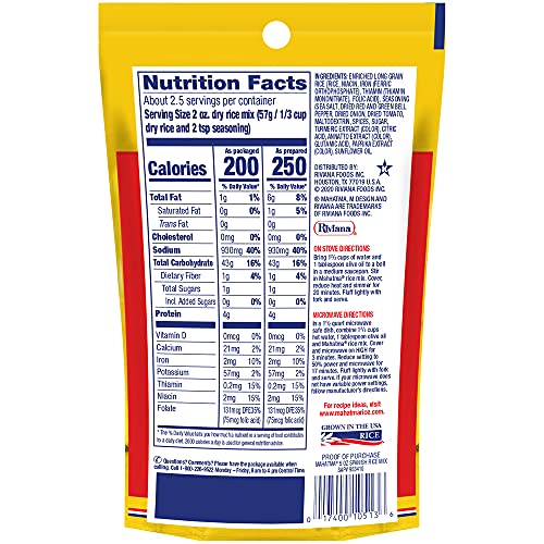 Mahatma Spanish Rice Mix, Gluten-Free Long-Grain Rice, Stovetop Or Microwave Rice, 20-Minute Rice, 5 Ounces, Pack Of 12 #TOP1
