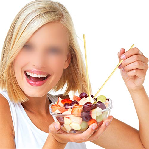 Hysagtek 400 Pcs Wood Skewers 6 Inch Bamboo Skewers Fruit Skewers Chocolate Fountain Sticks Fondue Sticks For Appetizer, Bbq, Cocktail, Kabob, Chocolate Fountain, Barbecue, Party #TOP6