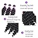 VRVOGUE Brazilian Deep Wave 3 Bundles Human Hair 7A Unprocessed Natural Color Brazilian Virgin Weave Hair Extensions (8 10 12)