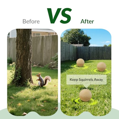 Image of Squirrel Repellents, Chipmunk Repellent Outdoor, Mint Squirrel Repellents for Attic, Natural Squirrel Deterrent, Keep Rodents Out of Car Engines Garden,10P