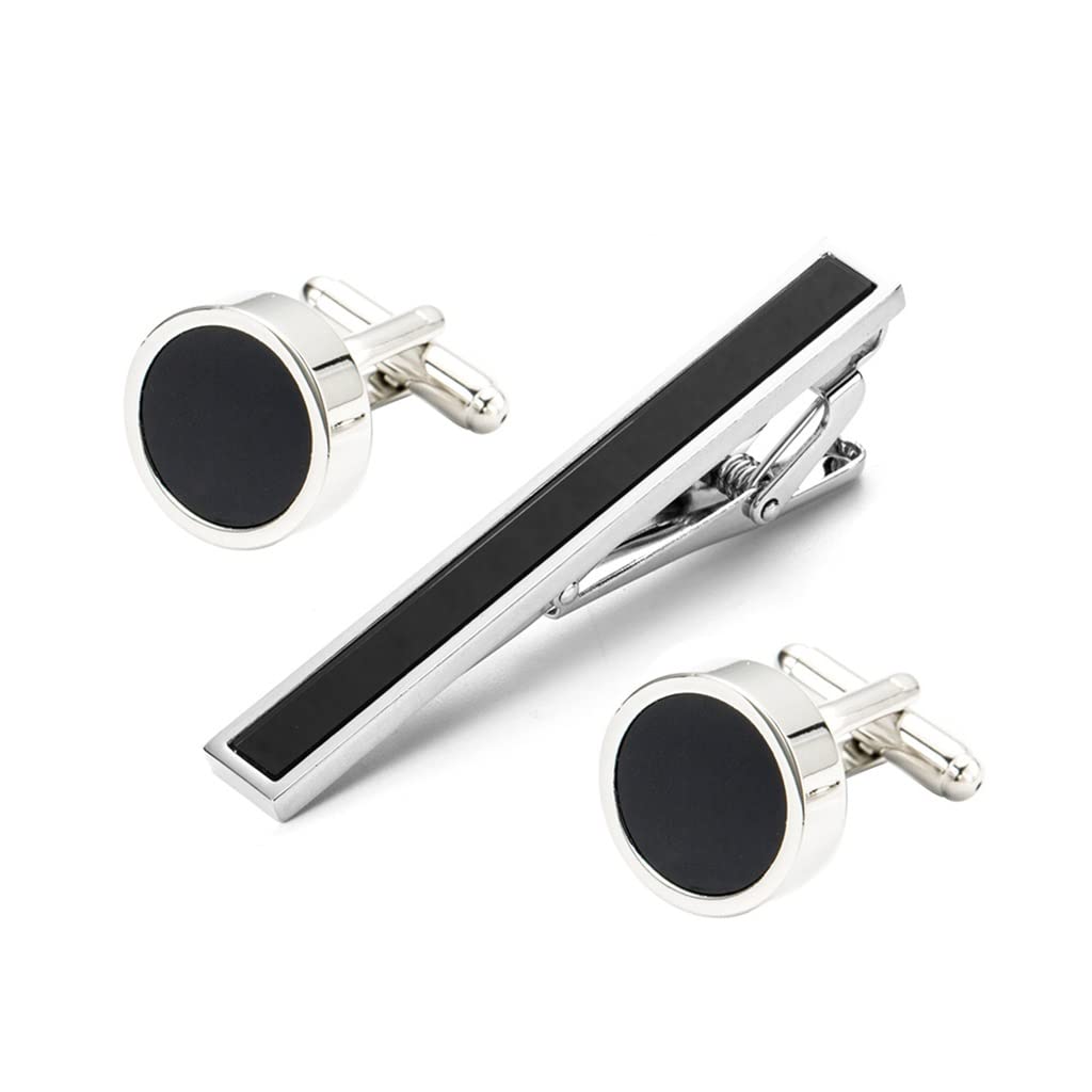 RWRAPS Kleid-Accessoires, Kleid-Dating-Manschettenknöpfe-Set, Revers-Clip, Business-Krawattenklammer, Kleid-Accessoires (D 1)