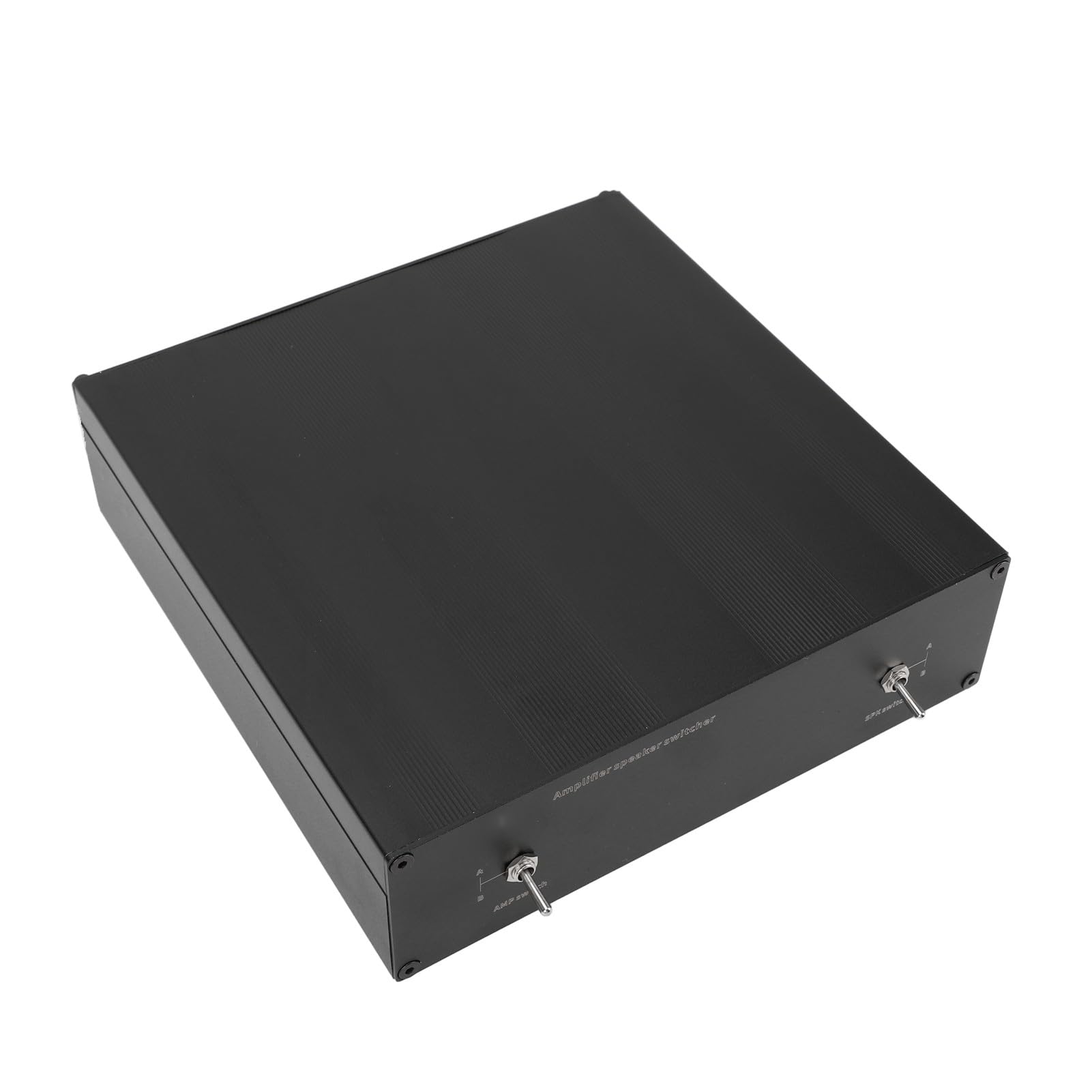 XUMIUZIY Interruptor Selector de Altavoz Amplificador con Componentes Premium para Configuración de Sonido Personalizada, 2 en 2 Salidas para Uso Doméstico Aleación de Aluminio, Cobre Chapado en Oro