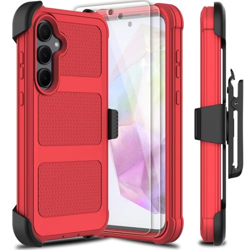 Coque Samsung A35 5G antichoc rouge : évitez les bris d'écran et chutes
