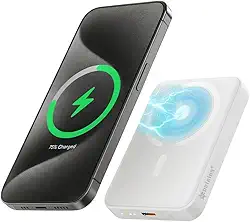 Carregador Portátil Indução Universal Turbo Power Bank 5000mAh Turbo 15W por Indução Sem Fio com Carregamento Magnético Ultra Rápido, Ultra Fino, Premium Peining, Compatível com MagSafe®