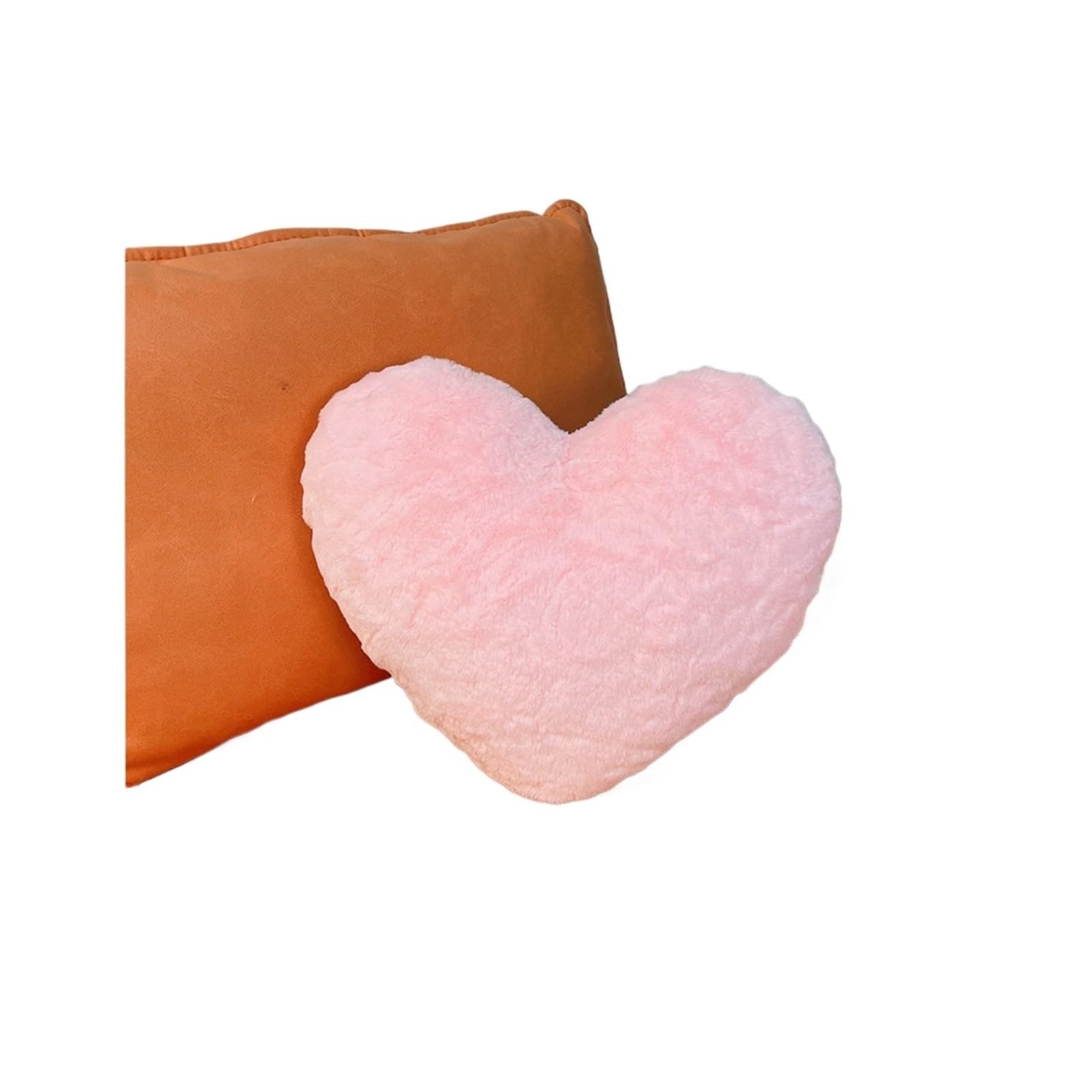 Oreiller en coeur rose canapé dossier de bureau sieste voyage x2