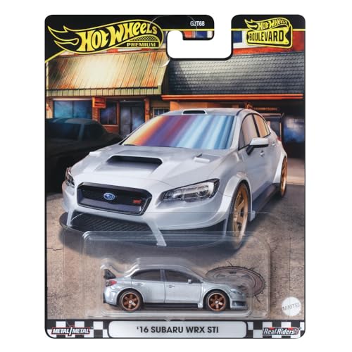 Hot Wheels 2024 Premium Boulevard Subaru WRX STI Plata miniatura 5