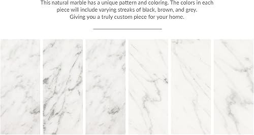 Miniatura 7 de Mesa consola Puerto moderno con mármol de Carrara parte superior y base de acero inoxidable