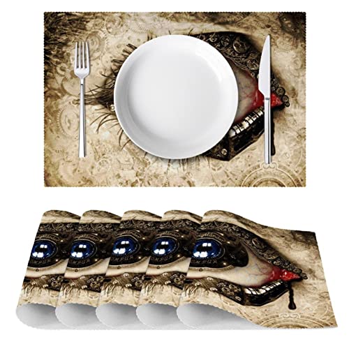 Sets de table marron pour protéger la table des rayures et plats chauds x6 - 3