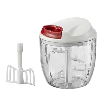 ATORSE Food Processor Powerful Easy to Clean 900ml Fruits Housewives Nuts White