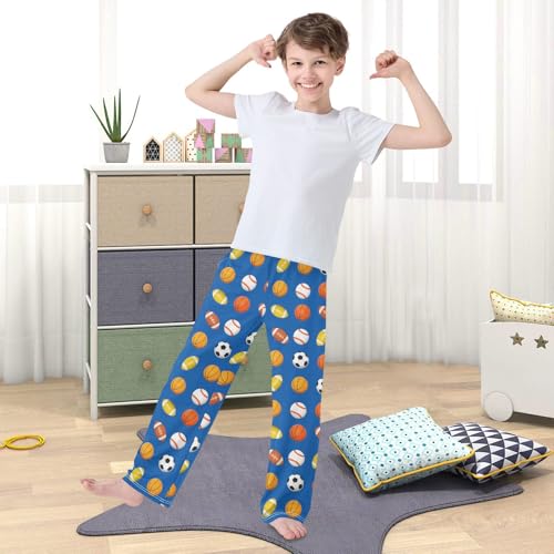 Pajama Pants Deep Blue Balls Pattern Long Sleep Pants Lounge Bottoms3
