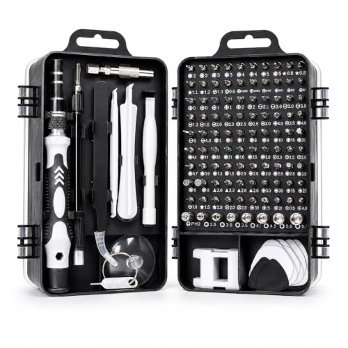 Conjunto de chaves de fenda de precisão 115 em 1 com kit de driver magnético, de precisão eletrônica com bolsa portátil para computador de reparo, telefone celular, PC, iPhone, tablets conjunto Top