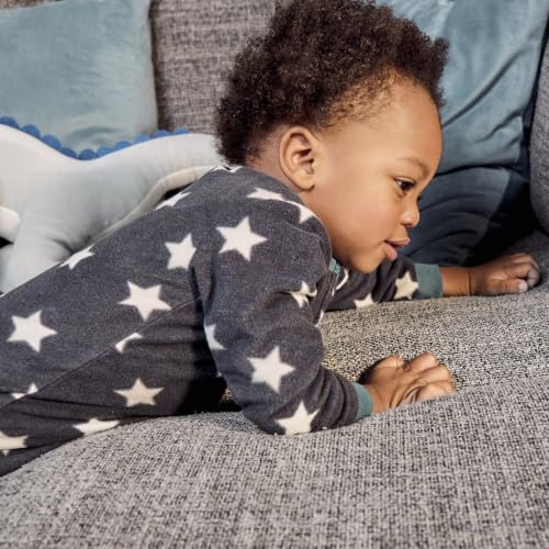 Image of Gerber Baby Boys 2-Pack Flame Resistant Fleece Footed Pajamas