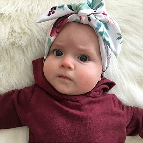 Lumsinker 5Pcs Donuts Baby Hoeden Meisjes Tulband Knoop Baby Peuter Tulband Cap Wraps Hoed - Image 3