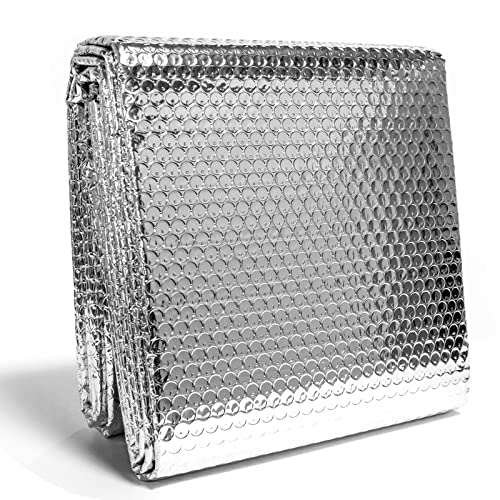 Flymer Réflecteur Radiateur, 5m x 0.6m Film de radiateur à bulles réfléchissant Isolation derrière radiateur pour radiateurs muraux Réduit les pertes de chaleur Isolé