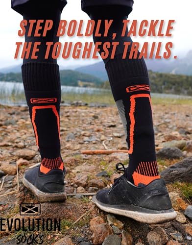 Thermal Ski Socks Men and Women - 3/4-Length Shaft, Full Towel Coverage, Reinforced Heel/Toe, In-Flex Technology4