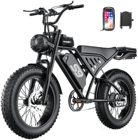 GWEIT Electric Bike for Adults, 2500W Peak Electric Dirt Bike, 36Mph & 65 Miles Range, 20" Fat Tire Off Road Ebike with NFC Unlock, 48V 20AH Removable Battery, Ebikes for Adults