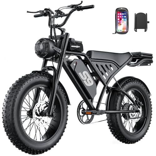 Electric Bike for Adults, 2500W Peak Electric Dirt Bike, 36Mph & 65 Miles Range, 20" Fat Tire Off Road Ebike with NFC Unlock, 48V 20AH Removable Battery, Ebikes for Adults