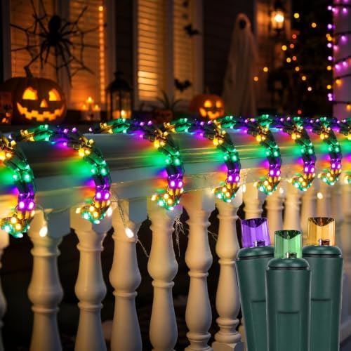 VIHOSE 9 300 Count Halloween Garland Lights 5mm Halloween LED String Light