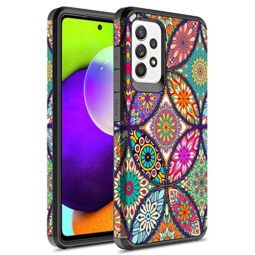 Coque Samsung A03S antichoc hybride fine mandala coloré