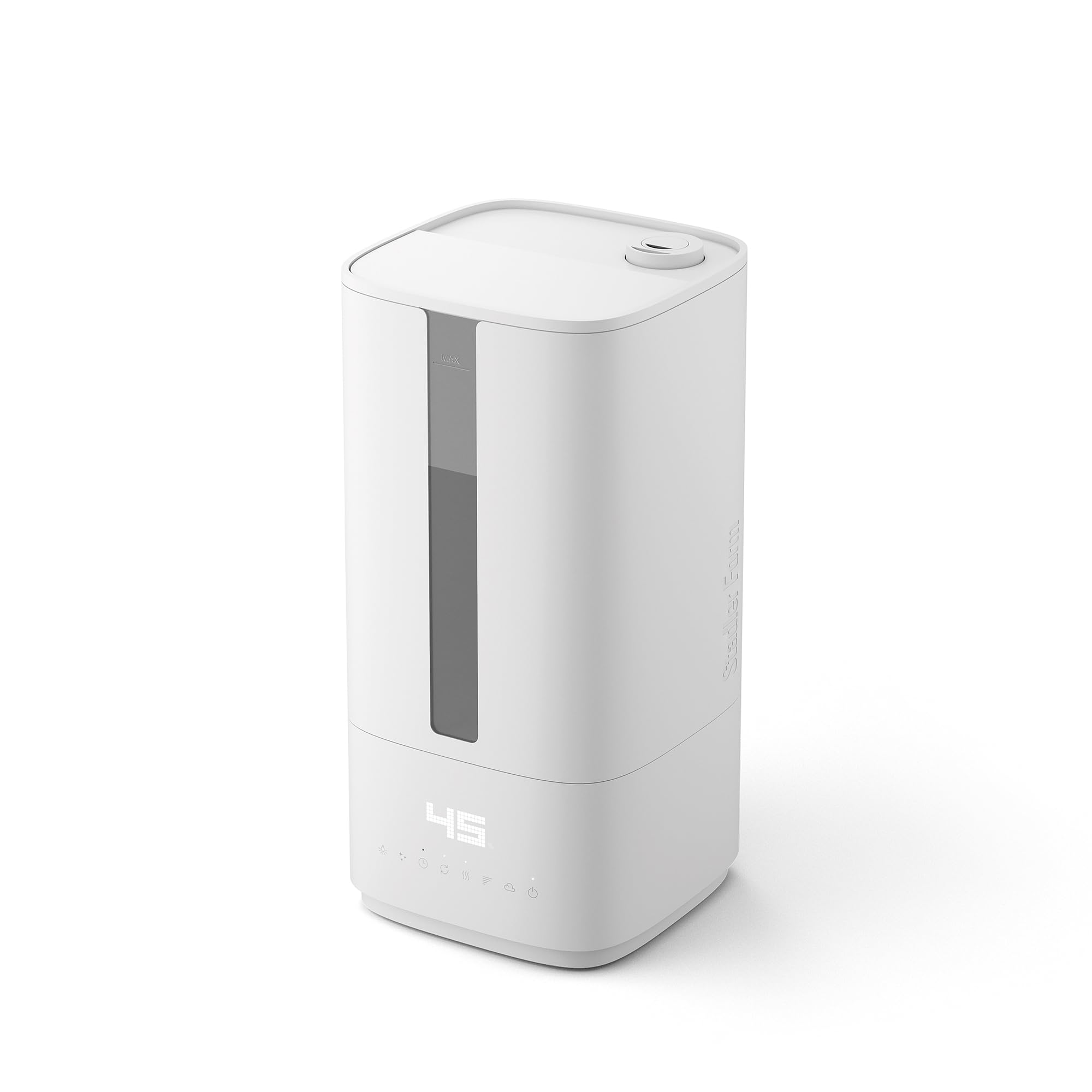 Stadler Form umidificatore Oliver, stanze fino a 60 m², silenzioso, piccolo, potente, umidificatore per ambienti, 6 modalità, modalità automatica, LED spento, nebbia priva di batteri, bianco