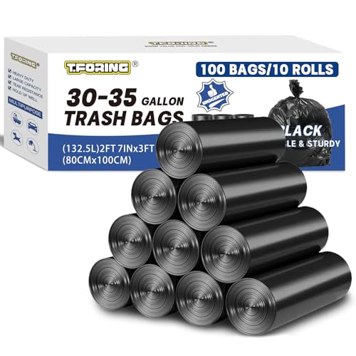 T.FORING 30-35 Gallon Trash Bags Heavy Duty 1.5 Mil - 31