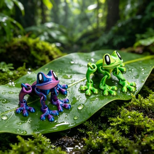 Imán decorativo de rana 3D para refrigerador miniatura 7