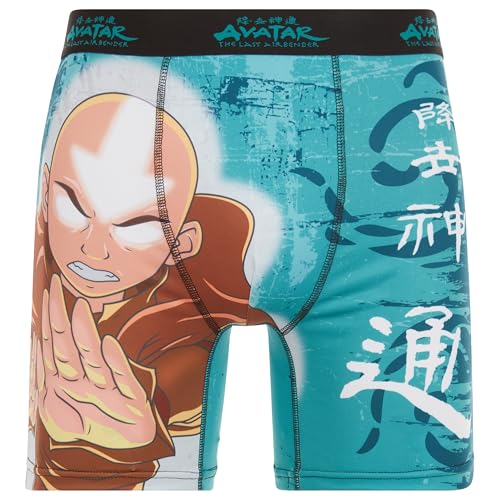 Avatar The Last Airbender Men's Boxer Briefs - No Fly, Anti-Chafing Stitching, Comfort Shaped/Cotton Lined Crotch