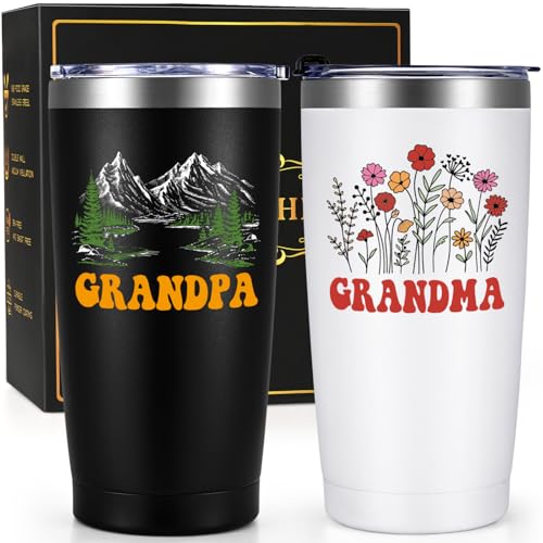 Qtencas Grandma and Grandpa Gifts, Grandparents Christmas Gifts, Grandpa and Grandma insulated...