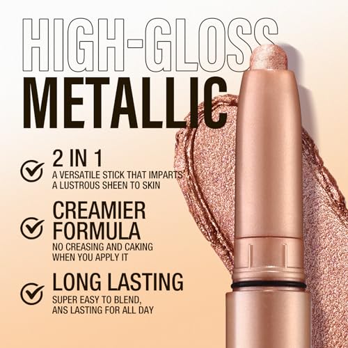 6-teiliges Lidschatten-Stick-Set, Creme-Lidschattenstift, Wasserfester Langanhaltender Augen-Make-up-Stift (6 Stück/Set D)