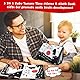 Baby Spiegel Spielzeug - Faltbares Schwarz-Weiß Kontrast Babybuch für 0-6 Monate, Lernspielzeug für Neugeborene ab 3 Monate, Geschenk (Black+White)