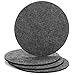 Produktbild com-four® 4X Filzuntersetzer - Tischschoner aus robustem Filz - Unterlage für Töpfe, Gläser, Schüsseln und Vasen - runde Schutzmatte für Tisch und Möbel Ø 20 cm