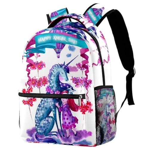 Sac à dos ordinateur portable rose dos protégé pour voyage et cours