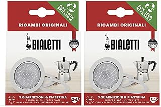 Bialetti Moka Express Replacement Filter/Gasket Set, 3 Cup (Pack of 2)