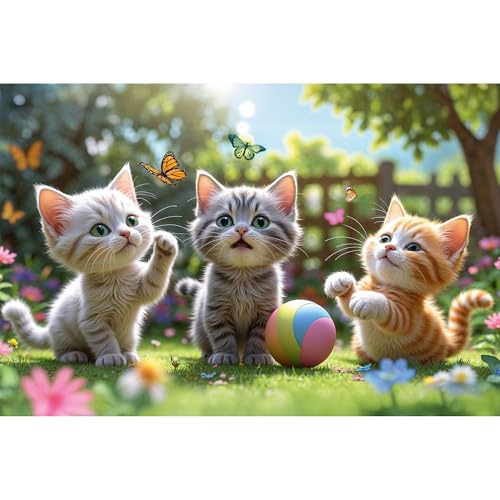 Trefl Three Kittens - Rompecabezas de 60 piezas, 4+ | The Treflik Family, diversión creativa clásica miniatura 2